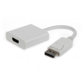 DisplayPort to HDMI adapter cable, white