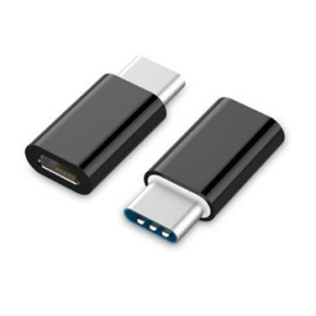 USB 2.0 Type-C OTG adapter (CM/MicroUSB-F), black