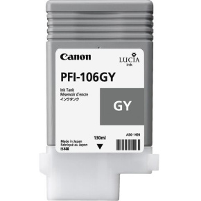 kazeta CANON PFI-106GY Grey pre iPF 6300/6300s/6350/6400/6400s/6450 (130ml)