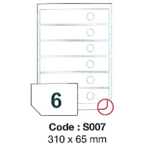 etikety RAYFILM 310x65 ŠANON univerzálne biele SRA3 R0100S007A (100 list./SRA3)