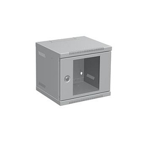 Nástěnný rozvaděč 10" 4U RAL 7035 skleněné dveře LC-10-4-11-G Nástěnný rozvaděč 10" 4U RAL 7035 skleněné dveře LC-10-4-11-G