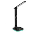 Platinet PDL711RGBB stolná LED lampa stmievateľná, bezdrôtové nabíjanie, hodiny, čierna