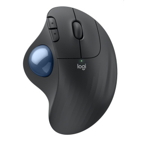 Logitech ERGO M575S Wireless Trackball - GRAPHITE+BLUE