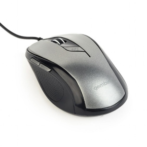 Mouse GEMBIRD MUS-6B-01, black-silver, USB