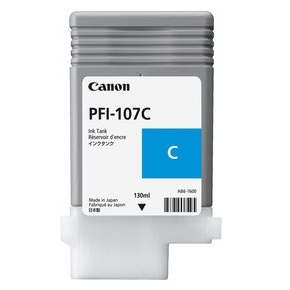 kazeta CANON PFI-107C cyan iPF 670/680/685/770/780/785 (130ml) (6706B001)