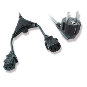 Power splitter cord (C13), VDE approved, 2 m
