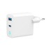 2-port 30W GaN USB fast charger, LED, white