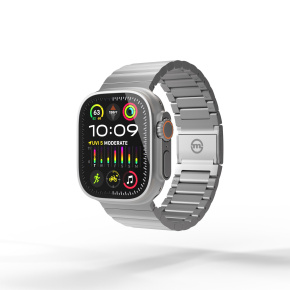 Mobile Origin remienok Titanium Band pre Apple Watch Ultra - Natural Titanium
