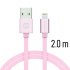 Swissten Data Cable Textile USB / Lightning 2 m, rose gold