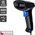 CCD 2D čítačka Virtuos HT-851A, USB (klávesnica/RS-232 emulácia), bez stojančeka, čierna