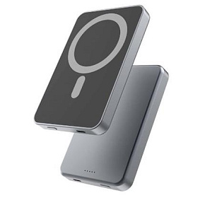 QUALO Recycling magnetic power bank 5000 mAh MagSafe 20W silver QRPB-20-07
