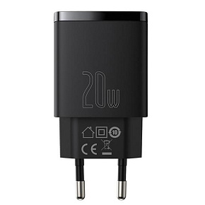 Baseus CCXJ-B01 Compact Quick Nabíjačka USB/USB-C 20W Black Baseus CCXJ-B01 Compact Quick Nabíjačka USB/USB-C 20W Black