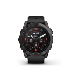 Garmin epix Pro (g2) Sapphire, 51 mm, Carbon Gray DLC Titanium, Black band