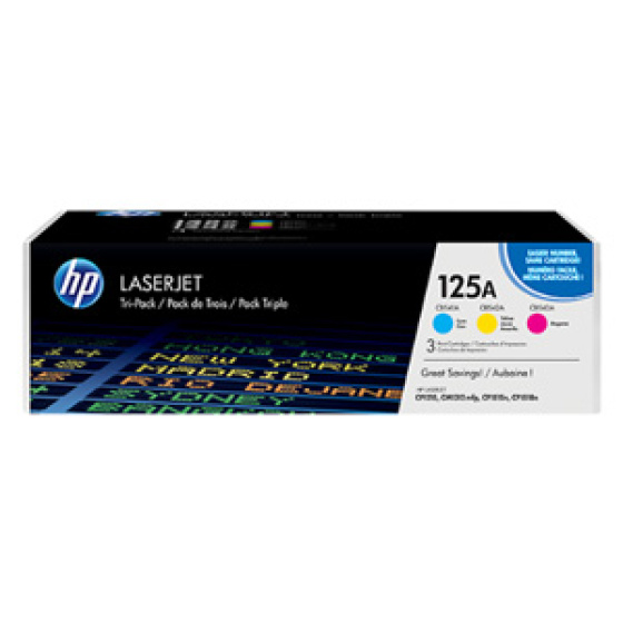 TONER HP CF373AM Troj-Pack HP125A CB541A+CB542A+CB543A 3x (1400 str.) (CF373AM)