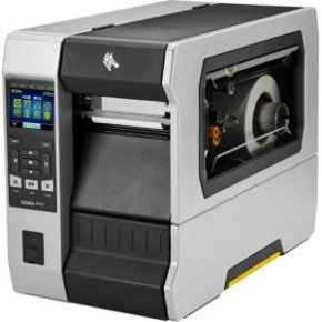 Zebra TT Printer ZT610; 4",203 dpi,Euro and UK cord, Serial,USB,Gigabit Ethernet,Bluetooth 4.0,USB Host, Cutter,Color,ZPL