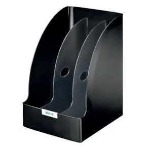 Stojan na časopisy DECORACK PLUS, 210 mm čierna- akcia - do vypredania zásob