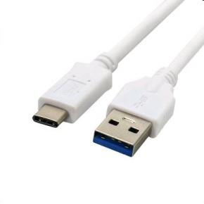 Cable C-TECH USB 3.0 AM to Type-C cable (AM/CM), 1m, white