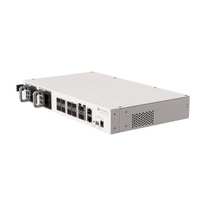 MIKROTIK RouterBOARD Cloud Router Switch CRS510-8XS-2XQ-IN + L5 (650MHz; 128MB RAM; 1x LAN; 8x SFP28, 2xQSFP28, Dual PSU) dektop