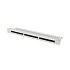 LANBERG PATCH PANEL 24 PORTOV 1U 19" CAT.6A UTP S POLICIOU ŠEDÝ