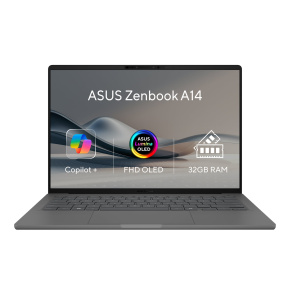 ASUS Zenbook A14/X1-26-100/32GB/1TB SSD/Qualcomm Adreno/14" WUXGA/Win11Home/Gray