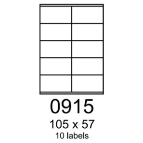 etikety RAYFILM 105x57 matné biele polyetylenové laser/inkjet R05030915B (50 list./A4)