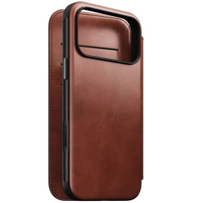 Nomad puzdro Modern Leather Folio Magsafe Horween pre iPhone 17 Pro Max - Olde Dublin