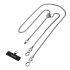 SwitchEasy šnúrka Metal Chain Strap + Strap Card, Phone Lanyard - Silver