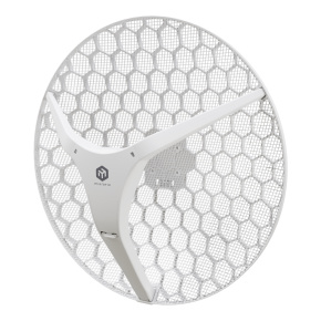 MIKROTIK RouterBOARD LHG-5axD-XL + L3 (800MHz; 256MB RAM, 1xGLAN, 1x 5GHz 802.11ax ; 27dBi anténa) outdoor