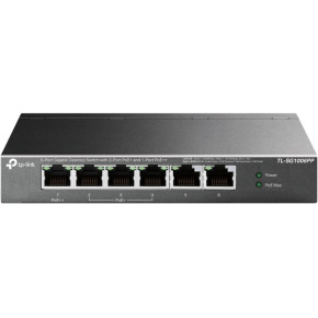 tp-link TL-SG1006PP, 6portový gigabitový desktop Switch s 3 porty PoE+ a 1 portem PoE++
