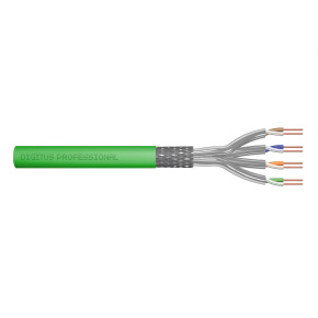 CAT 8.2 S-FTP installation cable, 2000 MHz Dca (EN 50575), AWG 22/1, 1000 m drum, sx, ye