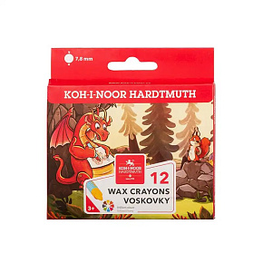 Voskové pastelky KOH-I-NOOR 8232, 12 farieb Voskové pastelky KOH-I-NOOR 8232, 12 farieb