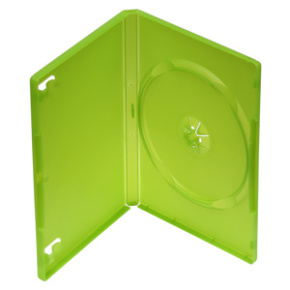 PP box na 1DVD 14mm, zelený, push up systém
