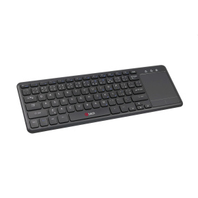 C-TECH WLTK-01 keyboard, wireless keyboard with touchpad, black, USB