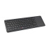 C-TECH WLTK-01 keyboard, wireless keyboard with touchpad, black, USB