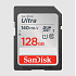 SanDisk Ultra/SDXC/128GB/140MBps/UHS-I U1 / Class 10/Čierna