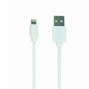 USB data sync and charging Lightning cable, white, 1 m