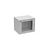 Rozvaděč nástěnný GrandN DUO 9U 450mm, dveře sklo, RAL 7035, GrandND-9U-645-11-G