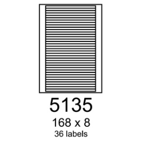 etikety RAYFILM 168x8 žlté flourescentné laser R01315135F (1.000 list./A4)