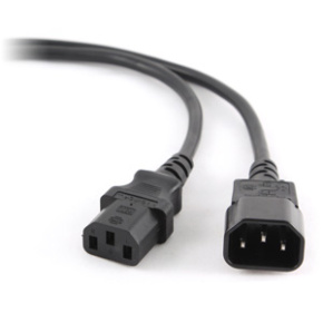 Power cord (C13 to C14), VDE approved, 6 ft