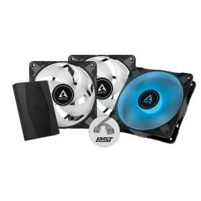 Arctic Case Fan P12 PWM PST A-RGB 3pcs pack + controller