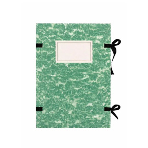 Dosky na spisy A4, so šnúrkami, kartón zelená