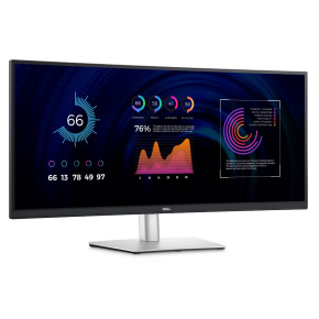 DELL P3424WE 34" LED,CURVED IPS, 3440x1440, 21:9, 1000:1, 300cd, 5ms, DP, HDMI, LAN, USB-C Hub, black