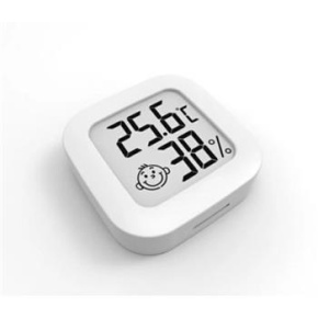 domáci teplomer s vlhkomerom, biely