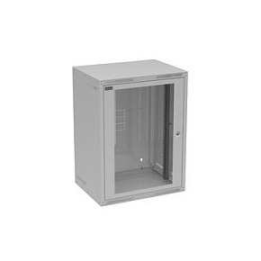Rozvaděč nástěnný GrandN 16U 450mm, dveře sklo, RAL 7035, GrandN-16U-645-11-G