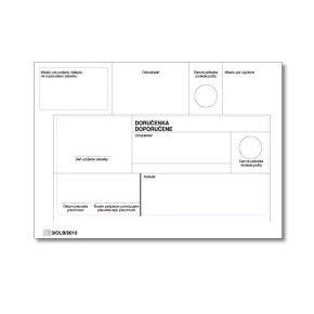 Obálky B6 doporučene STRIP