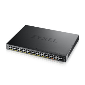 Zyxel XGS2220-54FP, L3 Access Switch, 960W PoE, 40xPoE+/10xPoE++, 48x1G RJ45 2x10mG RJ45, 4x10G SFP+ Uplink, incl. 1 yr NebulaFlex