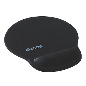 Allsop Gélová podložka pod myš čierna, 20mm podpora zápästia Allsop Gélová podložka pod myš čierna, 20mm podpora zápästia