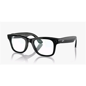 Meta Ray-Ban Wayfarer, AI okuliare, Shiny Black, Clear