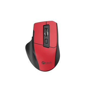 Mouse C-TECH Ergo WLM-05, wireless, 1600DPI, 6 buttons, USB nano receiver, burgundy