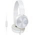 SONY slúchadlá MDR-ZX310AP, handsfree, biele